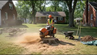 Professional stump grinding service for Duquesne, PA homeowners by Pittsburgh tree removal experts