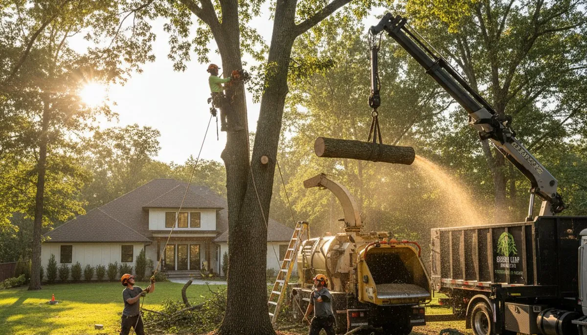 Arborists performing professional tree removal service in Pittsburgh, PA