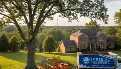 Professional tree removal service in Pittsburgh PA safely clearing trees for residential properties