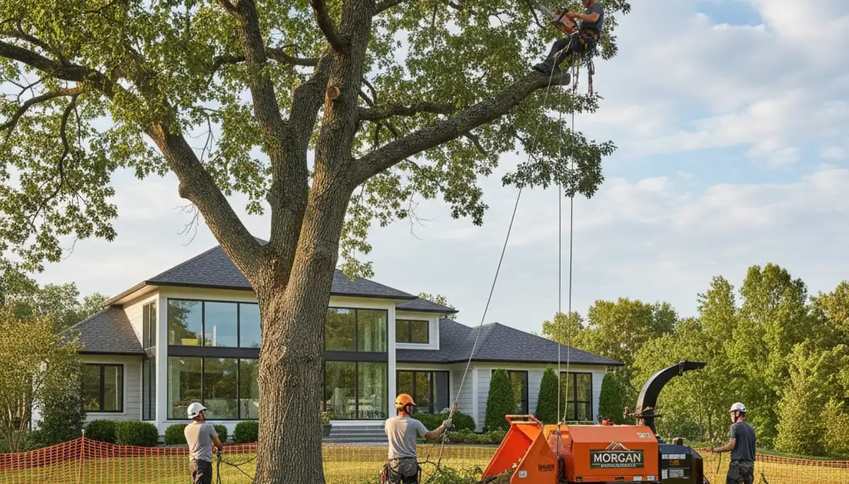Professional tree removal service team working in Pittsburgh, PA
